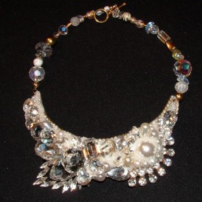 Bridal Necklace by renowned Fashion Jewelry Designer Wendy Gell