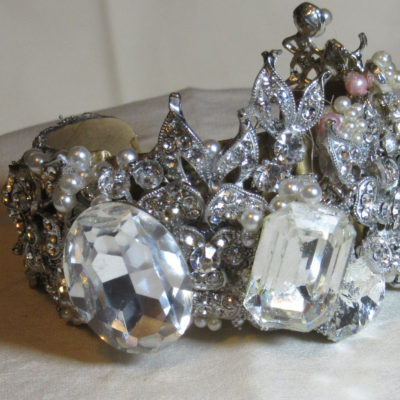 All Swarovski Bridal Bracelet Cuff by Wendy Gell